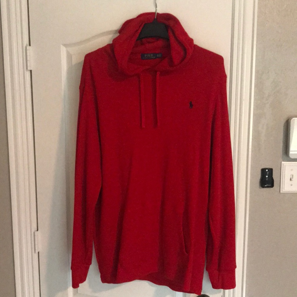 Polo Waffle Knit Hoodie